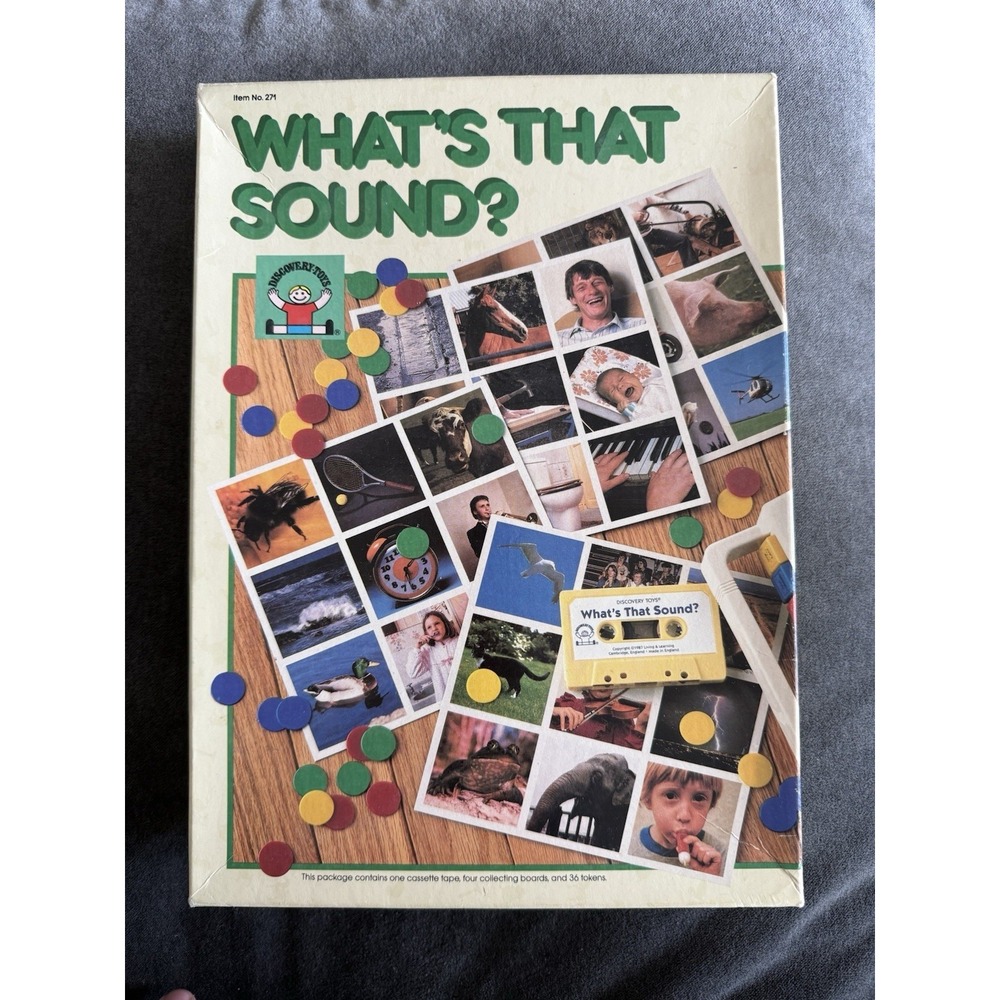 Vtg Discovery Toys What's That Sound With Cassette